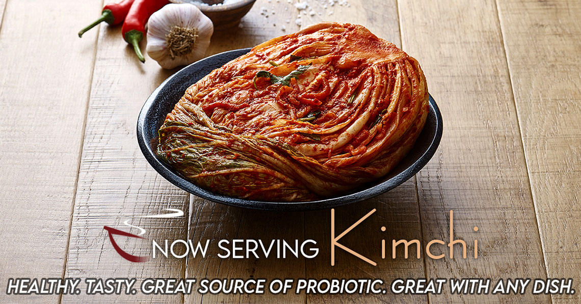 Now serving kimchi.