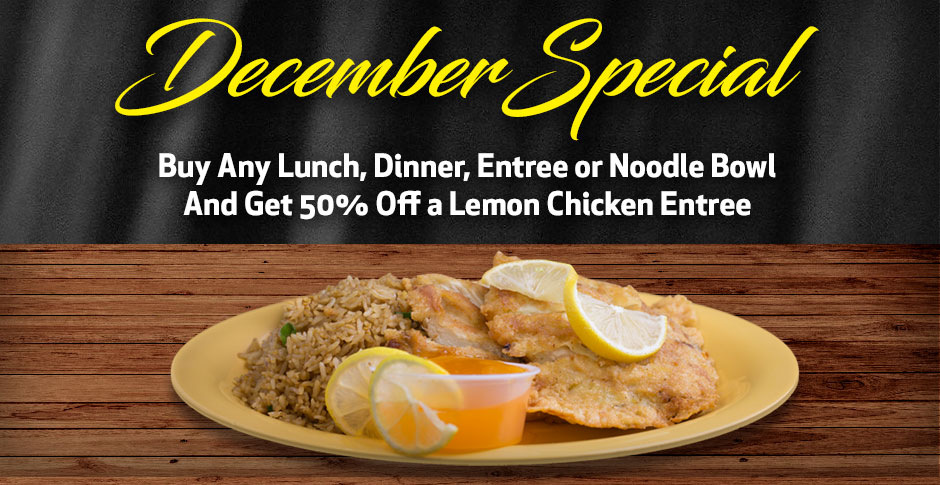 December Specials at Wok Inn